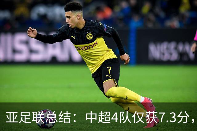 亚足联总结：中超4队仅获7.3分，低于印尼越南新加坡柬埔寨
